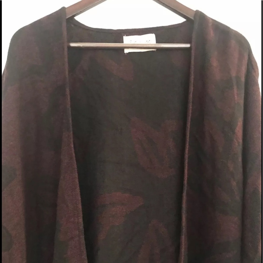 Cleobella women’s cardigan one size burgundy